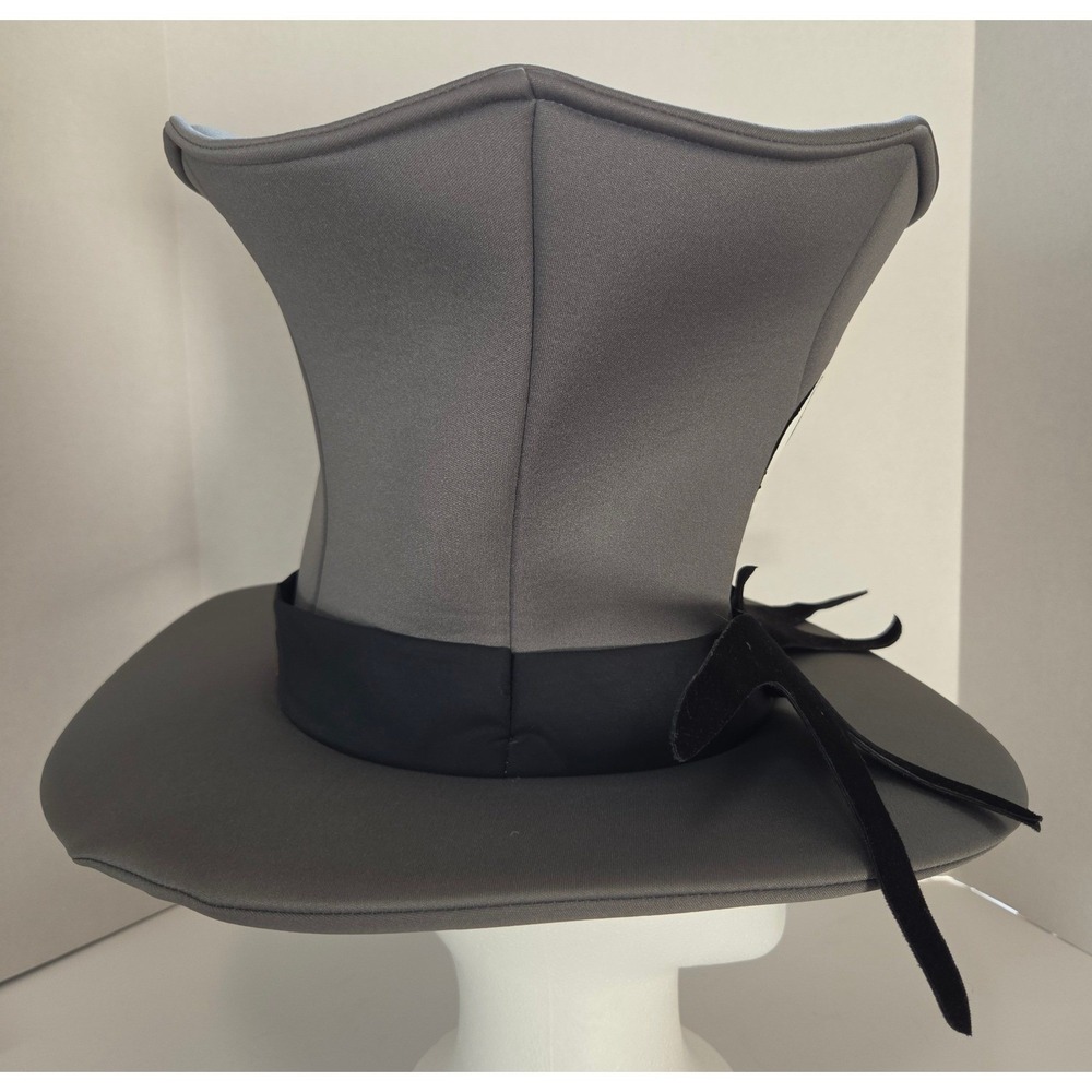 Disney Parks Nightmare Before Christmas Jack Skellington Foam Top Hat Grey Adult - Picture 6 of 14